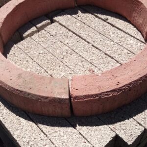 Ağaç Dibi 10 cm yuvarlak kırmızı