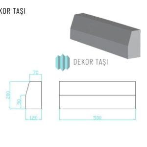 Bahçe Bordür Taşı Filmli - Dekor Taşı