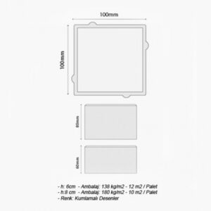 Küp Taşı 10x10 - Dekor Taşı