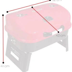 Guruss Go Grill Portatif Barbekü Mangal Tam Set (Yeşil) - Dekor Taşı