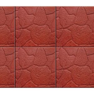 Kayrak Karo 30x30x3 cm Kırmızı - Dekor Taşı