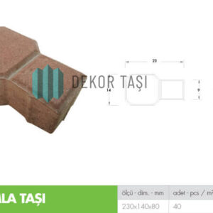 Kırmızı Damla Taşı - Dekor Taşı