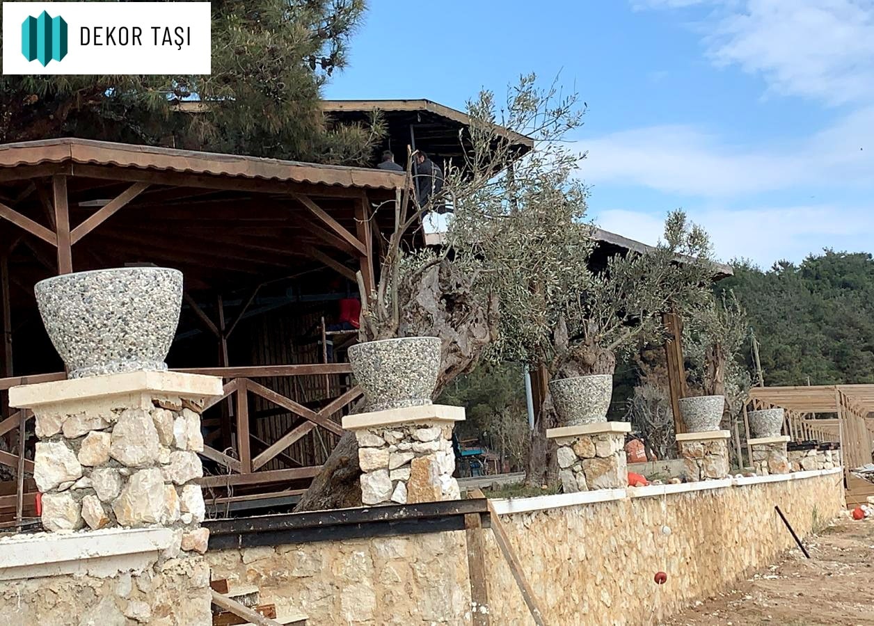 Kütahya Modeli Beton Saksı