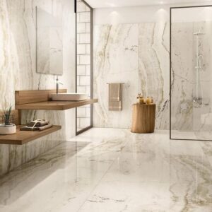 Oniks Beyaz Rektifiyeli Parlak Yer Duvar Seramiği