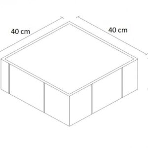 Kırmızı Plak Taşı 40×40 - Dekor Taşı
