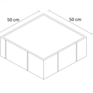 Kırmızı Beton Plak Taşı 50×50 - Dekor Taşı