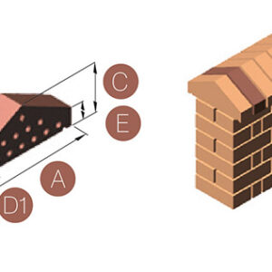 Işıklar HARPUŞTA PRES TUĞLA ÜÇGEN (HE-Ü) Kahverengi