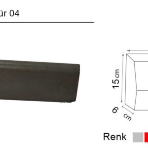 DÜZ BAHÇE BORDÜRÜ 50×15 - Dekor Taşı