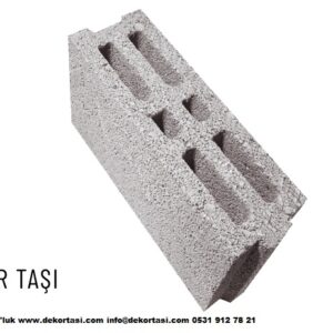 TBL 12,5 G 12,5x39x18,5 İki Sıra Boşluklu 6 Gözlü Blok