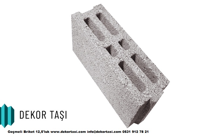 TBL 12,5 G 12,5x39x18,5 İki Sıra Boşluklu 6 Gözlü Blok