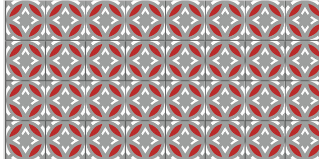 Üçgöze Desenli Karo