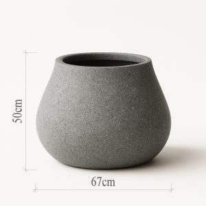 Orta Boy Dekoratif Beton Armut Saksı