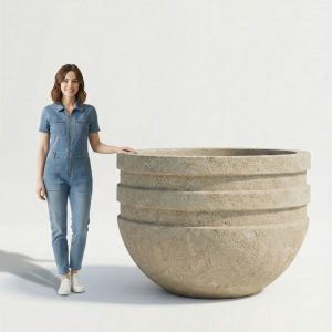 Ultra Büyük Beton Peyzaj Saksısı 150 cm