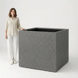 Mega Kare Beton Peyzaj Saksısı 100 cm