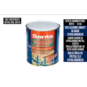 Senta Hammertone Direkt Pas Üzeri Metal Boyası 15 KG -8 RENK