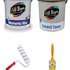 Filli Boya Momento Max Silikonlu Iç Cephe Boyası 15 Litre + Betakril Tavan Boyası 17,5 Kg. + Set