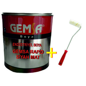 GEMSA BOYA Gemsa Rapid Siyah Mat Endüstriyel Boyaa 15kg