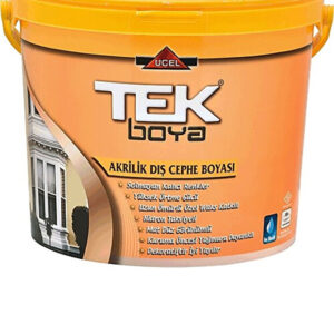 TEK BOYA Tek Akrilik Dış Cephe Boyası Beyaz 15 Lt 20 Kg