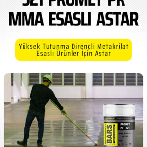 BARS Promet Pr 521 Metakrilat Esaslı Şeffaf Astar – Beton, Seramik, Taş Yüzeyler Için 15 Kg