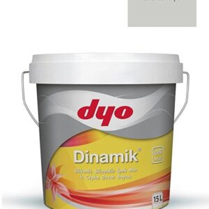 Dyo Dinamik Silikonlu Ipek Mat Silinebilir Iç Cephe Boyası 15 Lt [20kg] Buz Gümüşü
