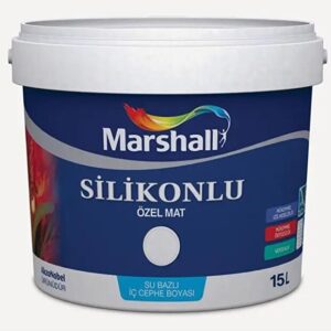 Marshall Silikonlu Özel Mat Buz Beyazı 15 Lt (20 Kg)