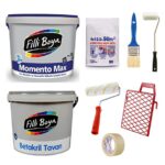 Filli Boya Momento Max Silinebilir İç Cephe Duvar Boyası 15 lt +Tavan Boyası 17.5 kg + Boyama Seti Andezit 10
