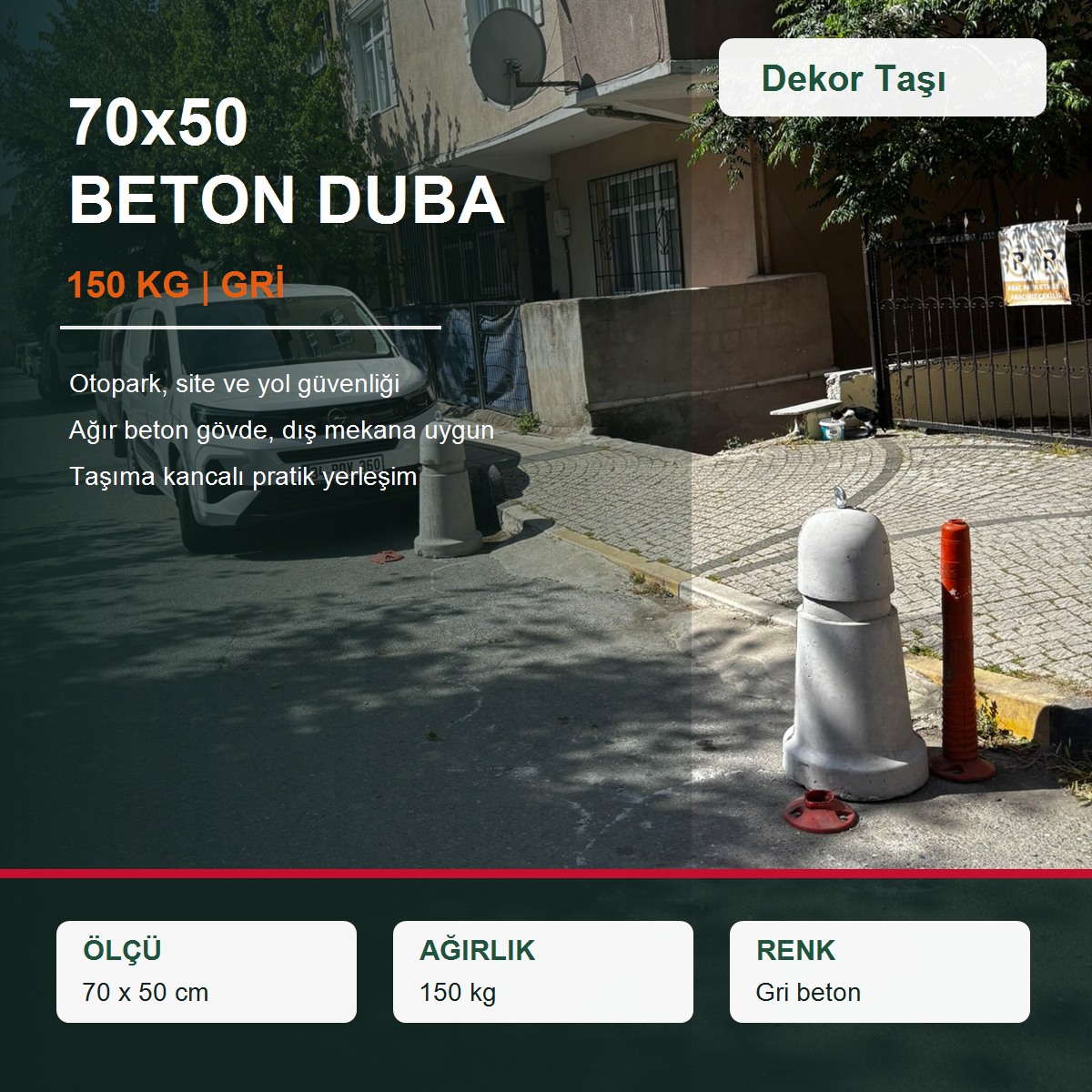 70x50-beton-duba-150kg-gri-dekortasi 70x50 Beton Duba 150 Kg Gri - Görsel 1