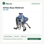 Airless boya makinesi Star 395 - Dekor Taşı