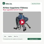 Airless boya uygulama videosu - Dekor Taşı