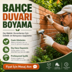 Bahçe duvarı boyama dış mekan duvar boyama hizmeti