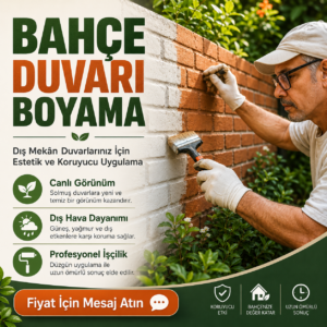 Bahçe duvarı boyama dış mekan duvar boyama hizmeti