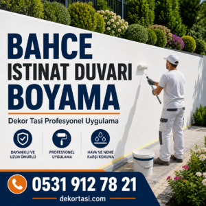 Bahçe Duvarı ve İstinat Duvarı Boyama