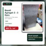 Bazalt Agregalı 2 - 3 Karo 30x60
