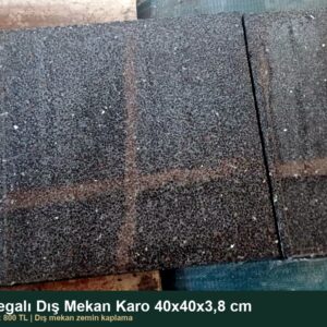 Bazalt agregalı dış mekan karo yüzey dokusu Dekor Taşı
