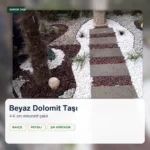 Beyaz Çakıl Taşı 4-6 cm | Dolomit Peyzaj Taşı Ton Satış - Görsel 2