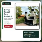 Beyaz Tuğlalı Fırın Barbekü