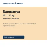 Bianca Vals İpekmat Silikonlu Silinebilir Duvar Boyası Parfümlü 15 L Şampanya