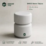 BMS12 beton tabure 30x30x50 cm beton bahçe oturağı