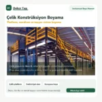 Çelik platform konstrüksiyon boyama - Dekor Taşı