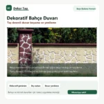 Dekoratif bahçe duvarı boyama - Dekor Taşı