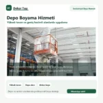 Depo yüksek tavan boyama hizmeti - Dekor Taşı