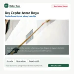 Dış cephe astar boya uygulaması - Dekor Taşı