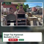 Doğal Taş Kaplamalı Barbekü ve Fırın