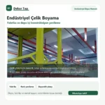 Endüstriyel çelik konstrüksiyon boyama - Dekor Taşı