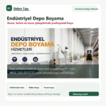 Endüstriyel depo boyama hizmeti - Dekor Taşı