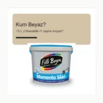 Filli Boya Momento Silan Kum Beyazı 15 L yıkanabilir iç cephe boyası