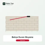 Bahçe Duvarı Boyama - Dekor Taşı hizmet görseli