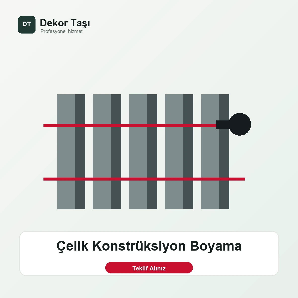 Çelik Konstrüksiyon Boyama Çelik Konstrüksiyon Boyama - Dekor Taşı hizmet görseli