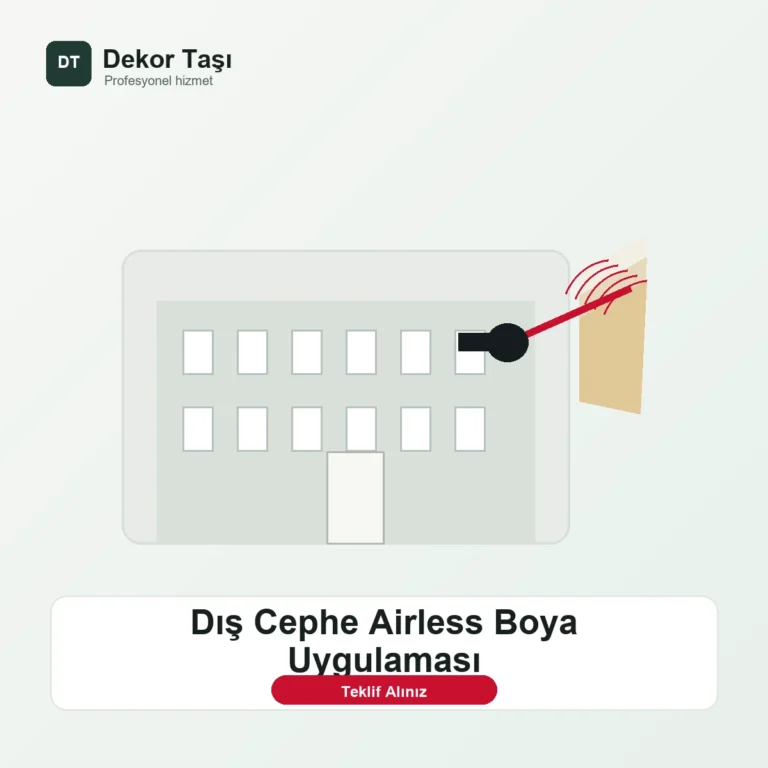 Dış Cephe Airless Boya Uygulaması