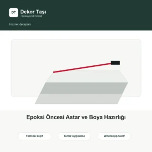 Epoksi Öncesi Astar ve Boya Hazırlığı hizmet detay görseli